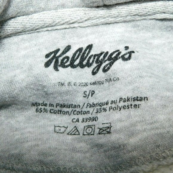 Kelloggs Rice Krispies Cereal Mascot Snap Crackle Pop Womens S Gray Hoodie - Picture 2 of 7